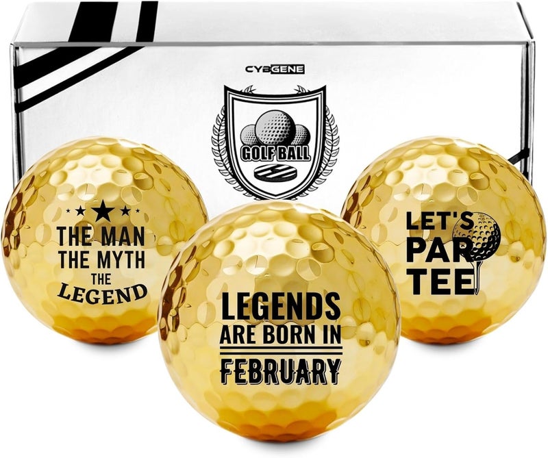 CybGene Birthday Gifts Golf Balls Set for Him, Golf Gifts for Men, Cool Accessories for Golfers, Birthday Golf Balls for Golf Lovers, Dad, Grandpa, Boyfriend, Husband, Brother, Uncle, Boss - Image 1
